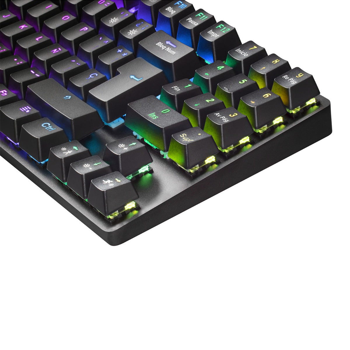 Teclado MARS GAMING MKREVO PRO RGB MECHANICAL TKL FULL KEYBOARD, OUTEMU SQ RED, PORTU (MKREVOPROBRPT)