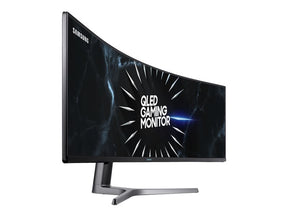 Samsung C49RG90SSR - Monitor QLED - curvo - 49" - 5120 x 1440 Dual WQHD @ 120 Hz - VA - 1000 cd/m² - 3000:1 - DisplayHDR 1000 - 4 ms - HDMI, 2xDisplayPort