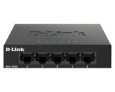 D-LINK SWITCH 5-PORT 10/100/1000 GIGABIT- METAL HOUSING UNMANAGED