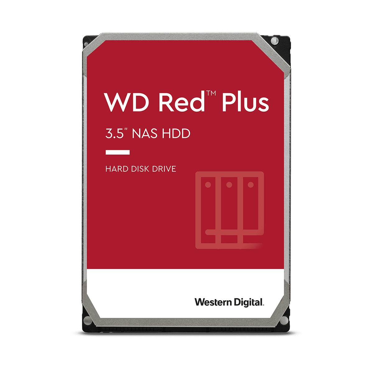 WD Red Plus WD120EFBX - Hard disk - 12 TB - internal - 3.5" - SATA 6Gb/s - 7200 rpm - buffer: 256 MB