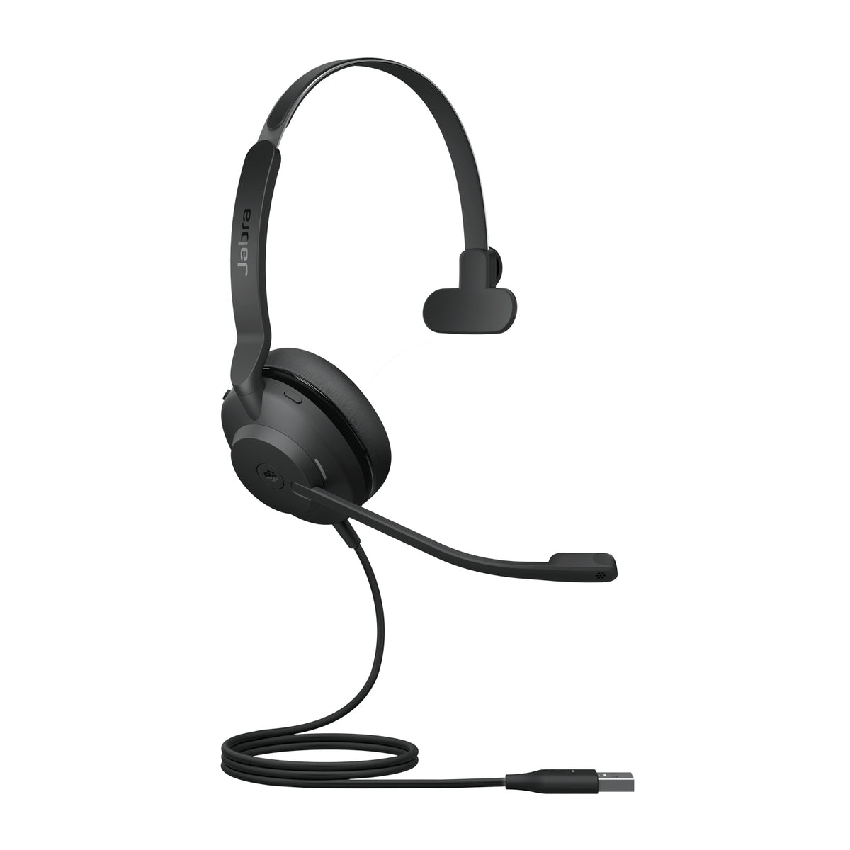 Jabra Evolve2 30 MS Mono - Headphones - On Ear - With Cable - USB - Certified for Microsoft Teams