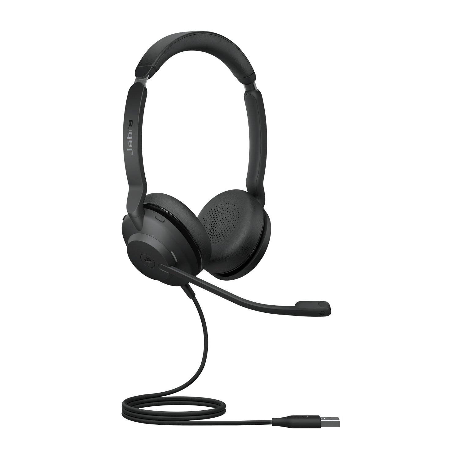 Jabra Evolve2 30 MS Stereo - Headphones - On Ear - With Cable - USB-A - Certified for Microsoft Teams