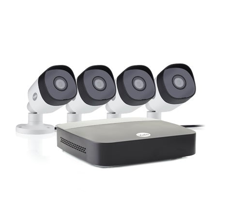Yale Essentials Smart Home CCTV Kit - DVR + cámara(s) - conectado (LAN) - 4 canales - 1 x 1 TB - 4 cámara(s)