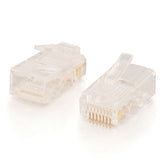 C2G RJ45 Cat5E Modular Plug for Round Stranded Cable - Network Connector - RJ-45 (M) - CAT 5e (Pack of 50)