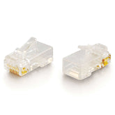 C2G RJ45 Cat5E Modular Plug (with Load Bar) for Round Solid/Stranded Cable - Network Connector - RJ-45 (M) - CAT 5e (pack of 50)