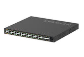 NETGEAR AV Line M4250-40G8XF-PoE+ - Interruptor - L3 - Administrado - 40 x 10/100/1000 (PoE+) + 8 x 1 Gigabit / 10 Gigabit SFP+ - fluxo de ar lado para lado - montável em trilho - PoE+ (960 W)