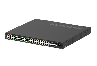 NETGEAR AV Line M4250-40G8XF-PoE+ - Switch - L3 - Managed - 40 x 10/100/1000 (PoE+) + 8 x 1 Gigabit / 10 Gigabit SFP+ - side-to-side airflow - rail mountable - PoE+ (960 W )