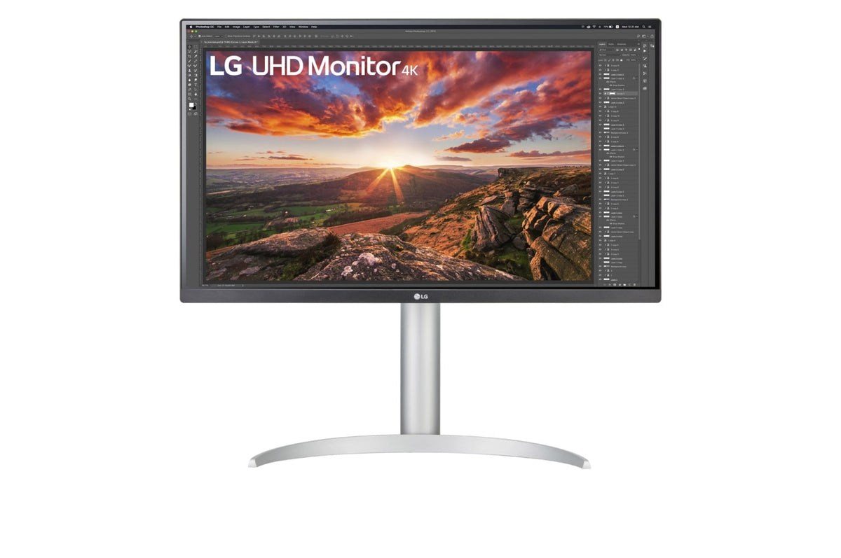 LG 27UP850-W - LED Display - 27" - 3840 x 2160 4K @ 60 Hz - IPS - 400 cd/m² - 1200:1 - DisplayHDR 400 - 5 ms - 2xHDMI, DisplayPort, USB-C - speakers