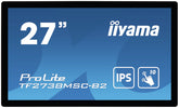 iiyama ProLite TF2738MSC-B2 - LED monitor - 27" - open bezel - touch screen - 1920 x 1080 Full HD (1080p) @ 60 Hz - A-MVA+ - 300 cd/m² - 3000:1 - 5 ms - HDMI, DVI , DisplayPort - speakers - black