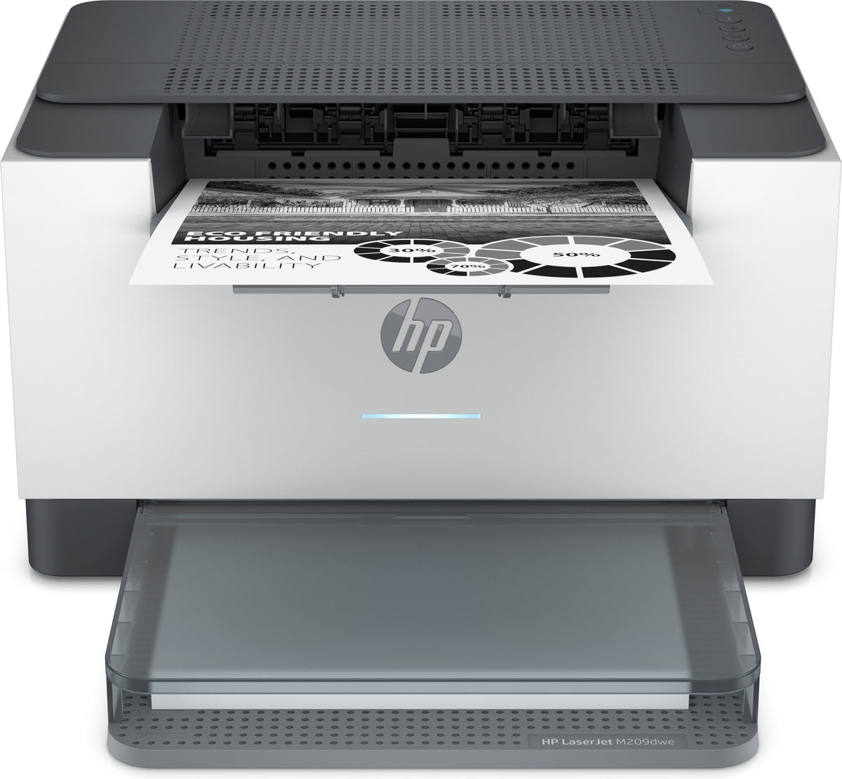 HP LaserJet M209dwe - Printer - B/W - Duplex - laser - A4/Legal - 600 x 600 dpi - up to 29 ppm - capacity: 150 sheets - USB 2.0, LAN, Wi-Fi(n), Bluetooth LE