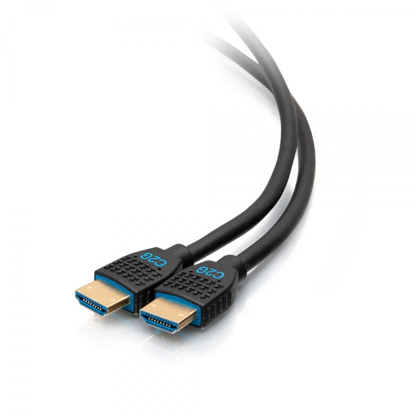 Cable HDMI C2G 18in 4K - Cable Serie Performance - Ultra Flexible - M/M - Alta Velocidad - Cable HDMI - HDMI Macho a HDMI Macho - 50 cm - Negro