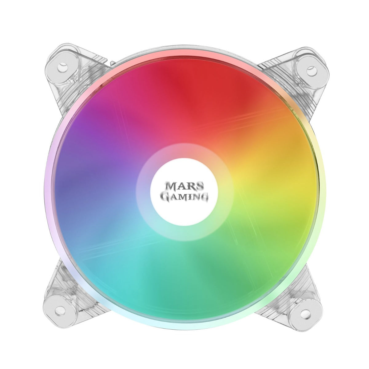 Fan MARS GAMING MFD 12CM FAN, CHROMA RGB AUTO, ULTRA-SILENT 14DB, 4PIN, TRANSPARENT (MFD)