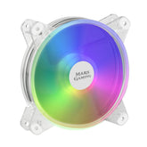 Ventoinha MARS GAMING MFD 12CM FAN, CHROMA RGB AUTO, ULTRA-SILENT 14DB, 4PIN, TRANSPARENT (MFD)