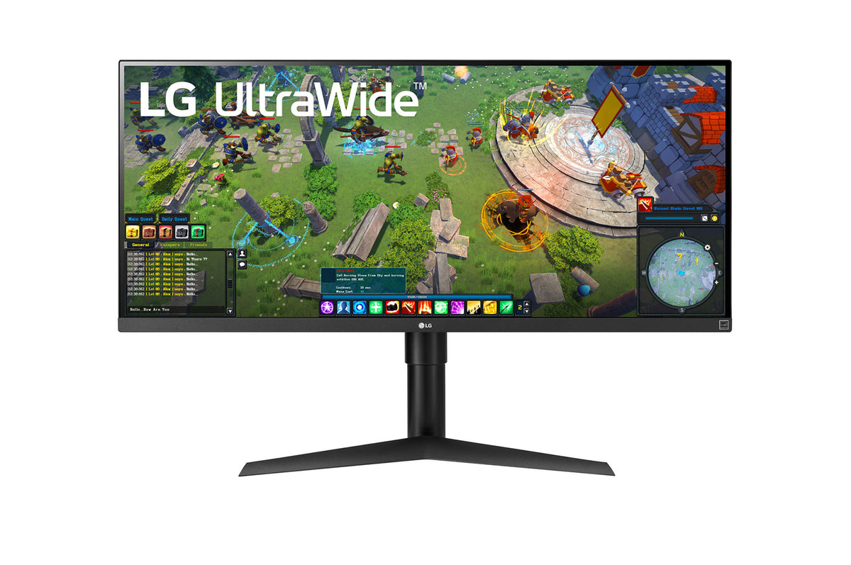 LG 34WP65G-B - LED Monitor - 34" - 2560 x 1080 UWFHD @ 75 Hz - IPS - 400 cd/m² - 1000:1 - DisplayHDR 400 - 1 ms - HDMI, DisplayPort, USB-C