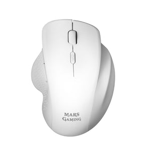 MARSGAMING MMWERGO WIRELESS MOUSE, 3,200DPI, ERGONOMIC, KAILH MECHANICAL, WHITE (MMWERGOW)