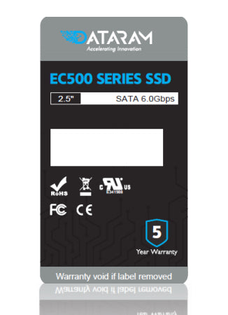 Dataram Enterprise Class 500 Series EC500S5 - SSD - encriptado - 960 GB - interna - 2.5" - SATA 6Gb/s - 256-bits AES