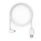 Compulocks 6ft 2.0 USB-A to 90-Degree Lightning Charging Cable - Lightning Cable - Right Angle Male Lightning to Straight Male USB - 1.83m - White - for P/N: 235SMENB, 235SMENW