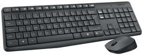 Logitech MK235 - Keyboard and Mouse Combo - Wireless - 2.4GHz - German