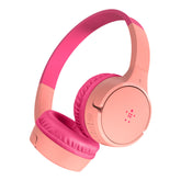 Belkin SoundForm Mini - Auriculares intrauditivos con micrófono - Intrauditivos - Bluetooth - Inalámbrico - Conector de 3,5 mm - Rosa