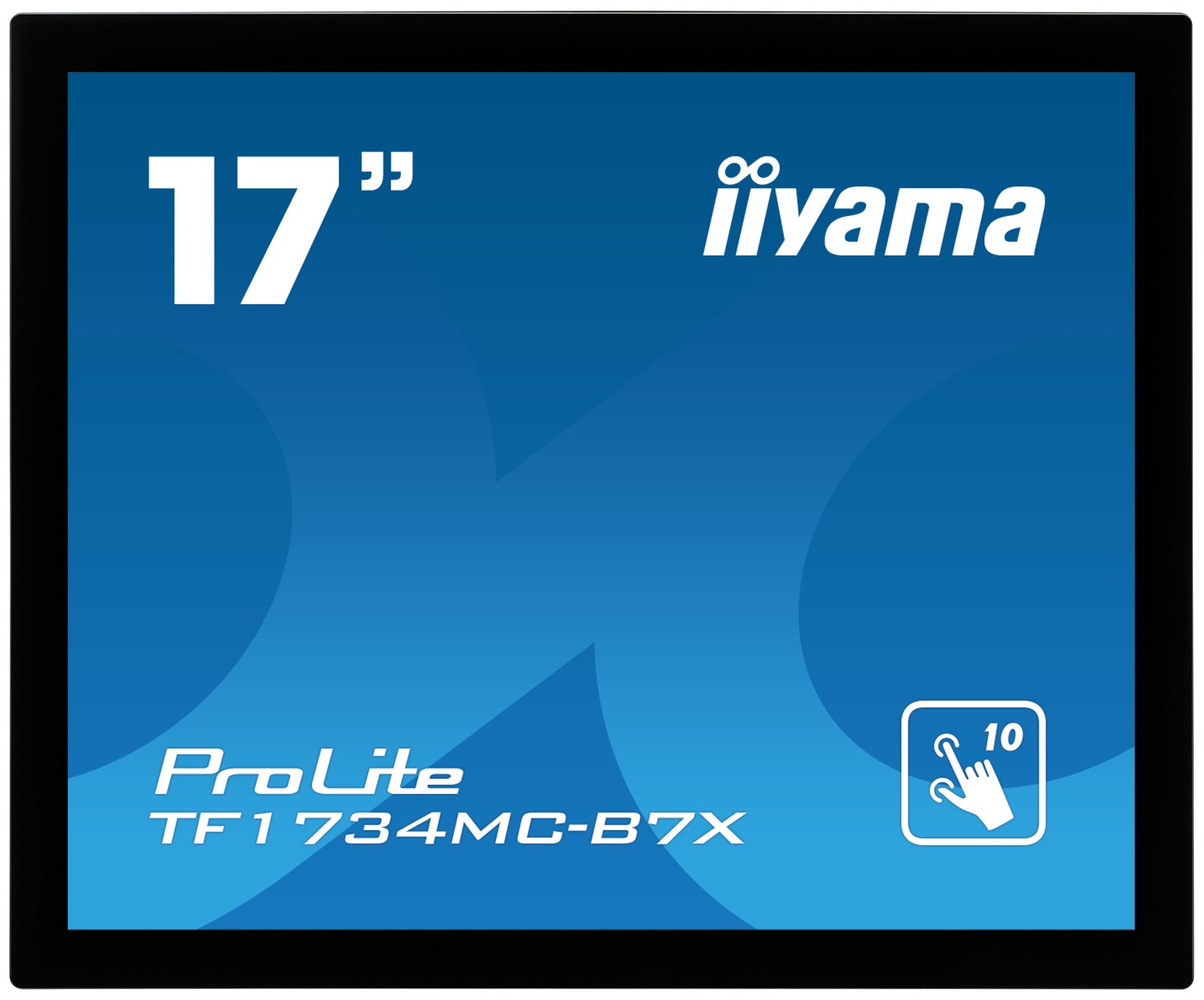 iiyama ProLite TF1734MC-B7X - Monitor LED - 17" - bisel abierto - pantalla táctil - 1280 x 1024 - IPS - 350 cd/m² - 1000:1 - 5ms - HDMI, VGA, DisplayPort - negro