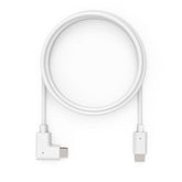 Compulocks 6ft USB-C to USB-C 90-Degree 2.0 Charge and Data Cable - USB Cable - Straight USB-C (M) to Right Angle USB-C (M) - 1.83m - White - for Compulocks Space Kiosk