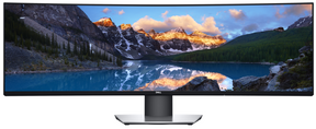 Dell UltraSharp U4919DW - Monitor LED - curvo - 49" - 5120 x 1440 Dual Quad HD @ 60 Hz - IPS - 350 cd/m² - 1000:1 - 5 ms - 2xHDMI, DisplayPort, USB-C - com 3 anos de serviço Advanced Exchange - para OptiPlex 3090, Precision 7560, XPS 15 9570