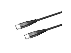 CABLE USB-C USB-C NYLON 60W NEGRO