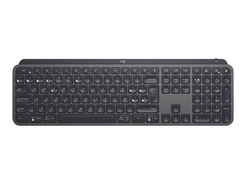 Logitech MX Keys - Teclado - retroiluminação - Bluetooth - QWERTY - Espanhol - Europa - grafite