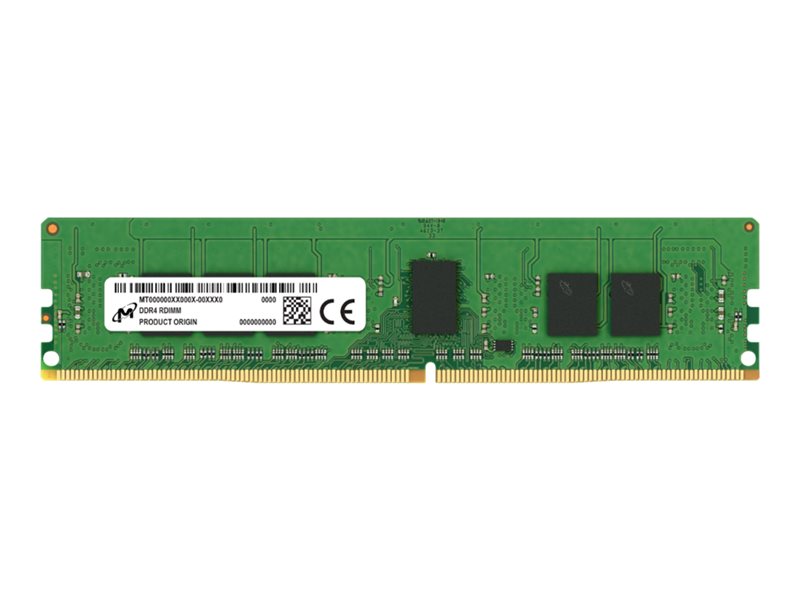 Micron - DDR4 - módulo - 8 GB - DIMM de 288 pines - 2933 MHz / PC4-23466 - CL21 - 1,2 V - registrado - ECC (MTA9ASF1G72PZ-2G9E1R)