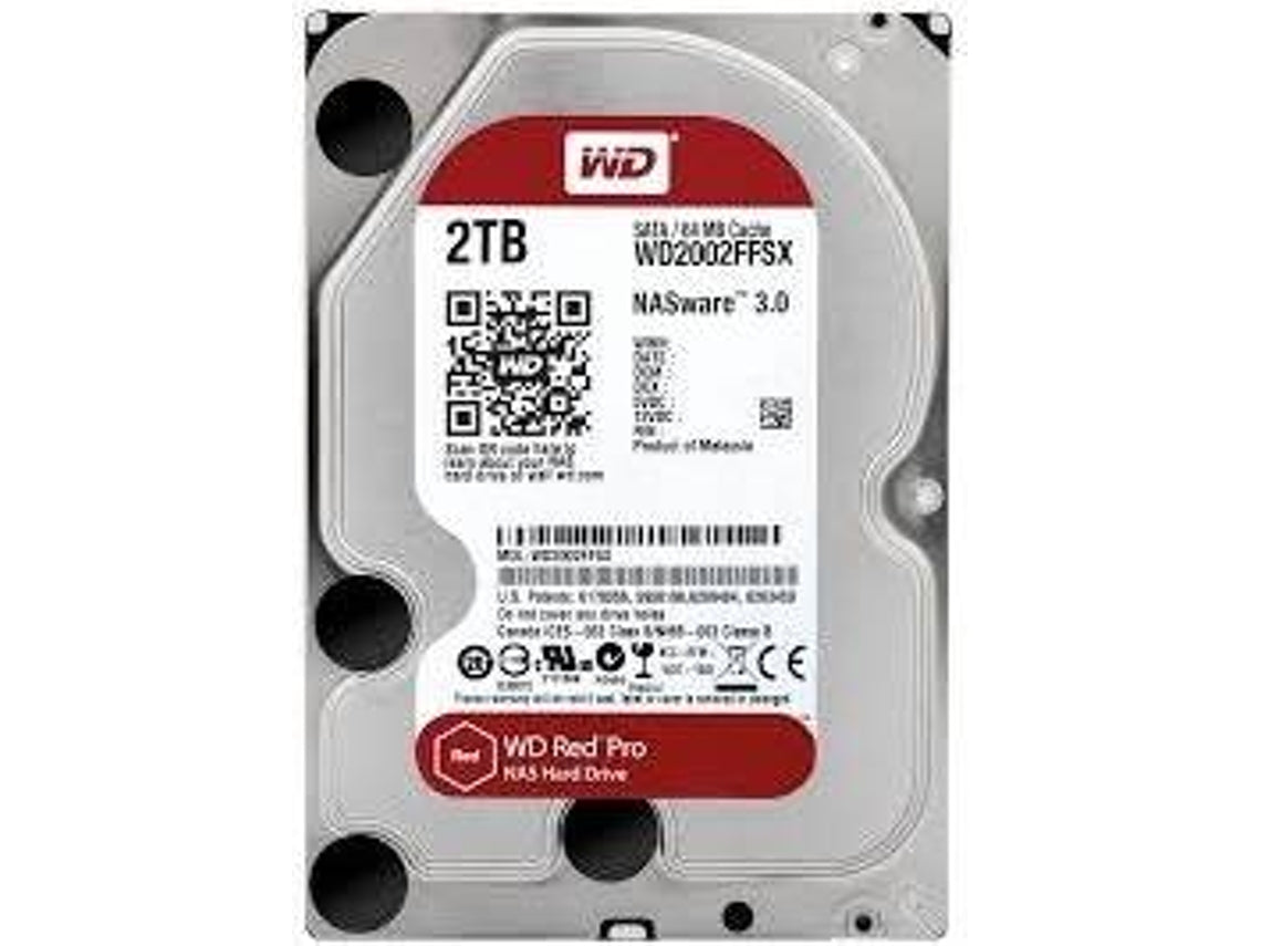 WD Red Pro WD2002FFSX - Hard disk - 2 TB - internal - 3.5" - SATA 6Gb/s - 7200 rpm - buffer: 64 MB