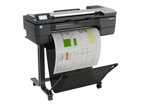 HP DesignJet T830 - 24" multifunction printer - color - inkjet - 610 x 2770 mm (original) - Roll (61 cm) (media) - up to 0.43 min/page (print) - 1 roll - Gigabit LAN, Wi-Fi(n), USB host