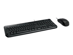 Microsoft Wired Desktop 600 - Keyboard and Mouse Set - USB - UK - Black