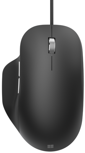 Microsoft Ergonomic Mouse - Mouse - ergonomic - optical - 5 buttons - with cable - USB 2.0 - black