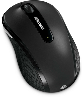 Microsoft Wireless Mobile Mouse 4000 - Mouse - left and right handed - optical - 4 buttons - wireless - 2.4 GHz - USB wireless receiver - graphite