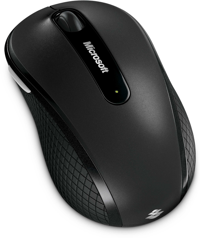 Microsoft Wireless Mobile Mouse 4000 - Rato - destros e canhotos - óptico - 4 botões - sem fios - 2.4 GHz - receptor sem fio USB - grafite