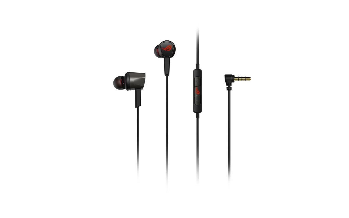 ASUS ROG Cetra II Core - In-ear headphones with microphone - in-ear - with cable - 3.5mm jack - black, red