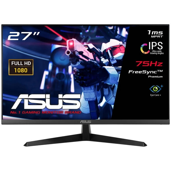 ASUS MONITOR 27 VY279HE LED FHD 1MS HDMI GAMING 75Hz BLACK #PROMO# BLACK FRIDAY