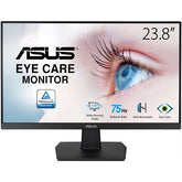 ASUS MONITOR 23.8 VA247HE FHD FRAMELESS 75Hz BLACK #PROMO# VALID ON STOCK