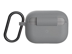 [U] DOT para Apple AirPods Pro - Estuche Rígido para Auriculares Inalámbricos - Silicona - Gris - para Apple AirPods Pro