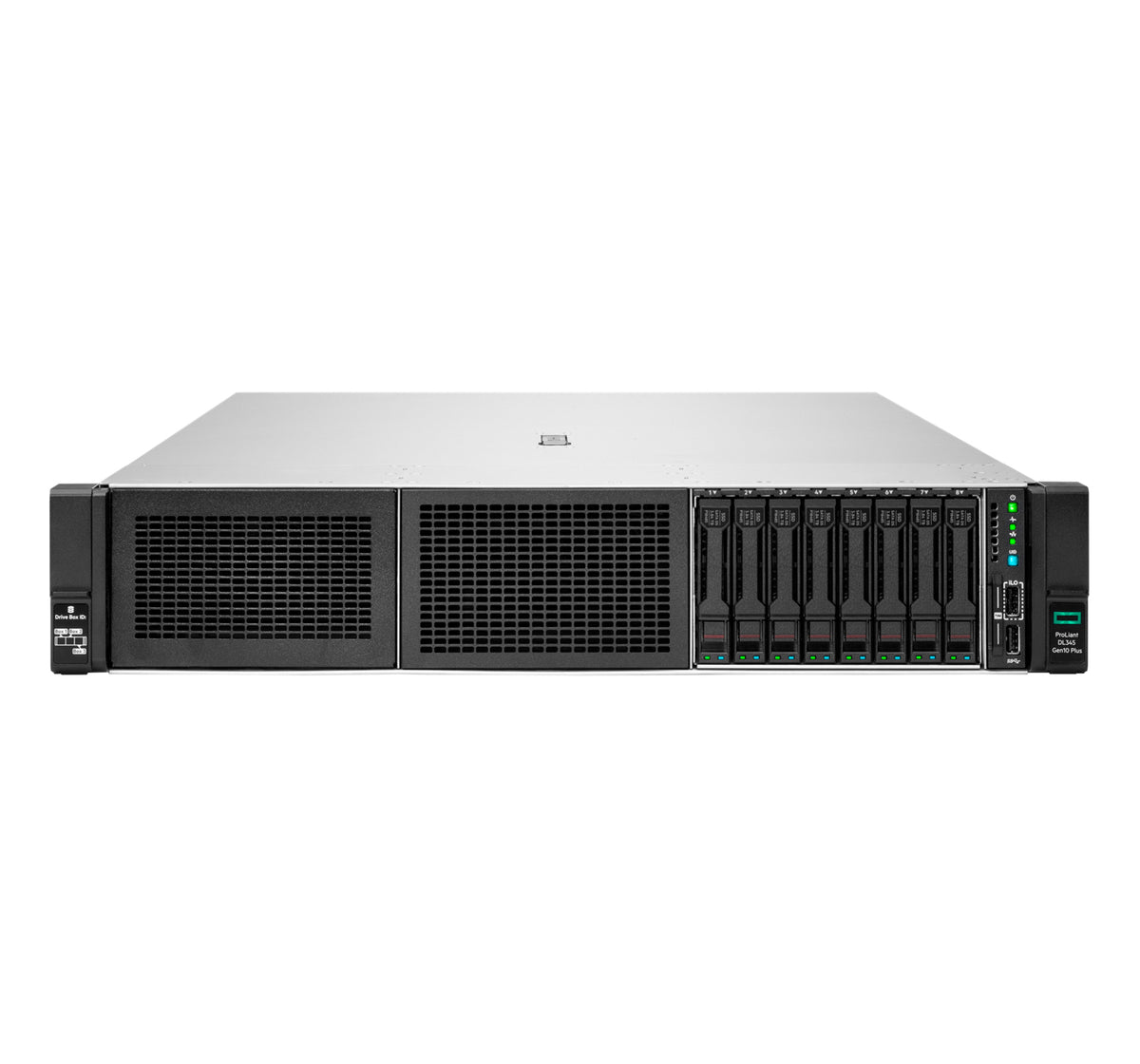 HPE ProLiant DL345 Gen10 Plus Entry - Server - rack mountable - 2U - 1 way - 1 x EPYC 7232P / 3.1 GHz - RAM 32 GB - SAS - hot-swap 3.5" bay(s) - no HDD - GigE - monitor: none