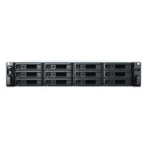 Synology RackStation RS2421+ - Servidor NAS - 12 baias - montável em bastidor - SATA 6Gb/s - RAID (expansão de disco rígido) 0, 1, 5, 6, 10, JBOD - RAM 4 GB - Gigabit Ethernet - iSCSI assistência - 2U