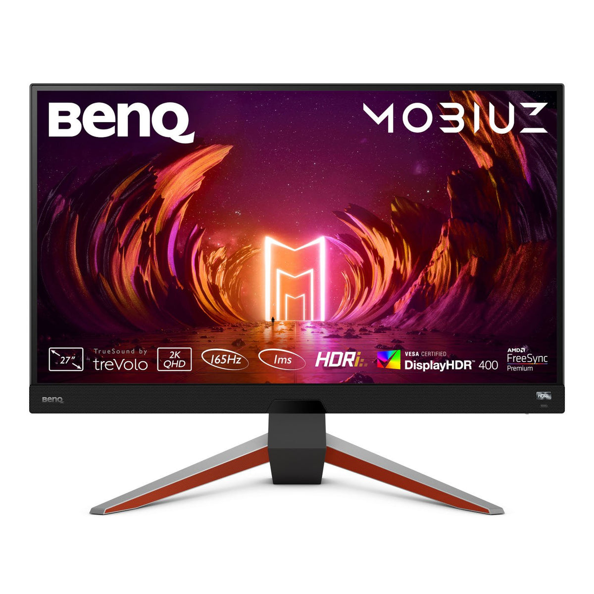 BenQ Mobiuz EX2710Q - Monitor LED - 27" - 2560 x 1440 QHD @ 165 Hz - IPS - 400 cd/m² - 1000:1 - DisplayHDR 400 - 1 ms - 2xHDMI, DisplayPort - altavoces con subwoofer