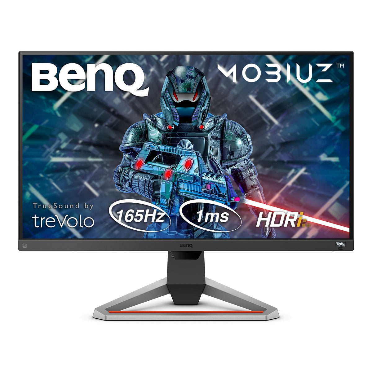 BenQ Mobiuz EX2710S - Monitor LED - 27" - 1920 x 1080 Full HD (1080p) @ 165 Hz - IPS - 400 cd/m² - 1000:1 - HDR10 - 1ms - 2xHDMI, DisplayPort - altavoces - gris oscuro