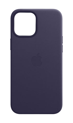 APPLE CAPA IPHONE 12 PRO 6.7 MAX LEATHER CASE WITH MAGSAFE - DEEP VIOLET