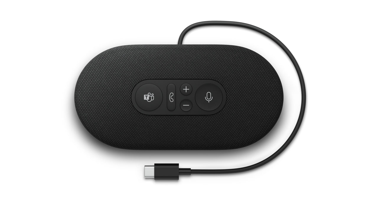 Microsoft Modern USB-C Speaker for Business - Altavoz manos libres - Con cable - USB-C - Negro mate - Certificado para Microsoft Teams