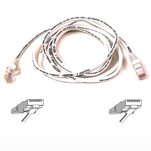 Belkin High Performance - Patch Cable - RJ-45(M) to RJ-45(M) - 1m - PTNB - CAT 6 - molded knotless - white - to Omniview SMB 1x16, SMB 1x8, OmniView SMB CAT5 KVM Switch