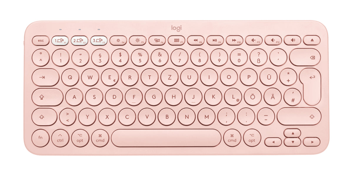 Logitech K380 Multi-Device Bluetooth Keyboard - Teclado - Inalámbrico - Bluetooth 3.0 - QWERTY - Español - Rosa