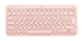 Teclado Bluetooth multidispositivo Logitech K380 - Teclado - Inalámbrico - Bluetooth 3.0 - QWERTY - Estándar internacional americano - Rosa