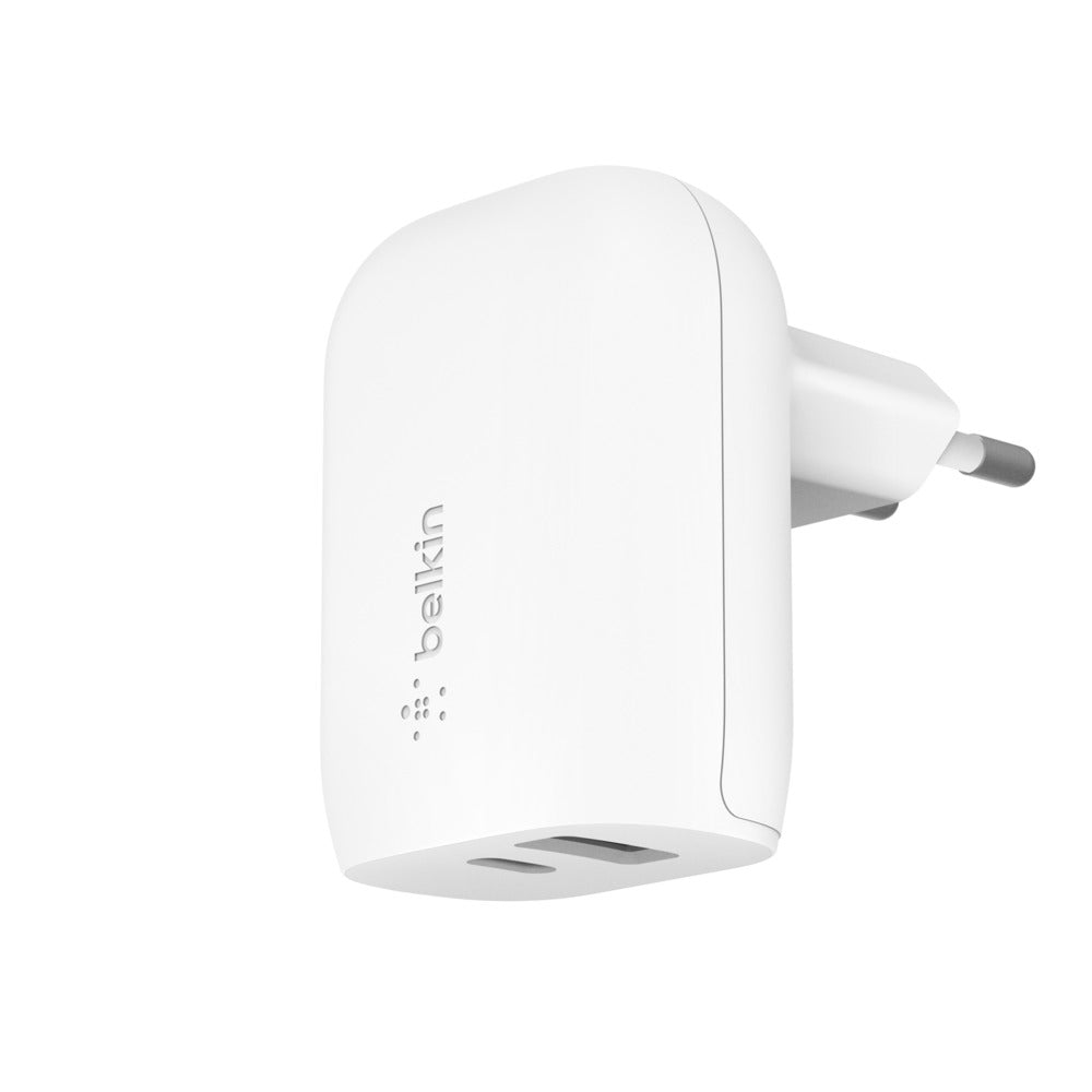 Belkin BOOST CHARGE - Adaptador de corriente - 37 vatios - PD 3.0 - 2 conectores de salida (USB, USB-C)