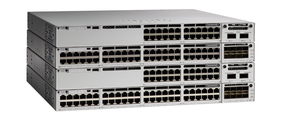 Cisco Catalyst 9300X - Network Advantage - switch - L3 - Managed - 12 x 1/10/25 Gigabit SFP28 - rail mountable